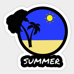 summer on the beach Sticker